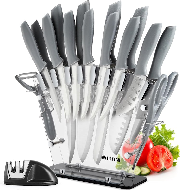 MIDONE Kitchen Knife Set (17-Piece Set)