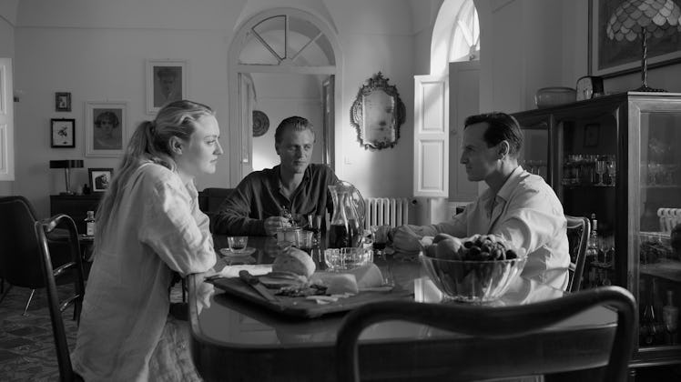Dakota Fanning, Johnny Flynn, and Andrew Scott in Netflix's 'Ripley'