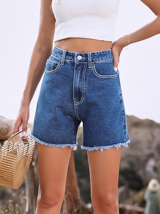 SweatyRocks High-Waisted Denim Shorts