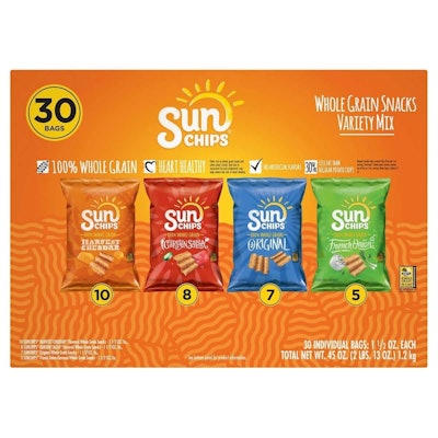 Sun Chips Whole Grain Snacks Variety Pack, 30 ct., an easy eclipse party snack idea
