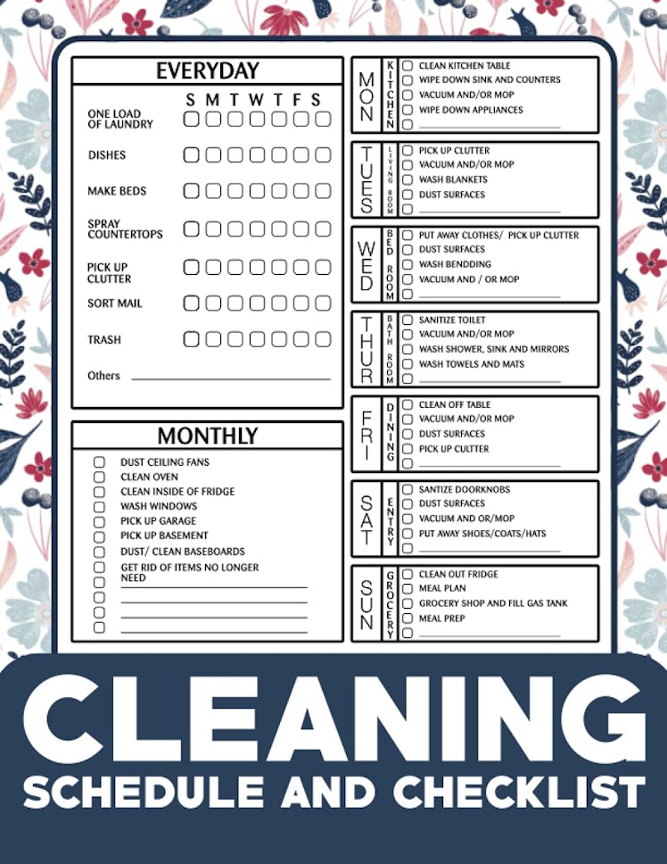 Yan Publishing Cleaning Schedule and Checklist