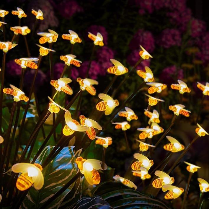 ZOIIWA LED Solar Bee Garden Lights (2-Pack)