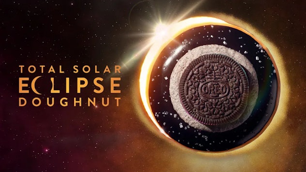 Krispy Kreme Total solar eclipse donut 2024, the perfect easy eclipse party snack