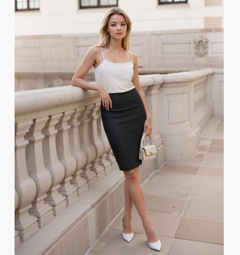 Hybrid & Company Ponte Stretch Skirt