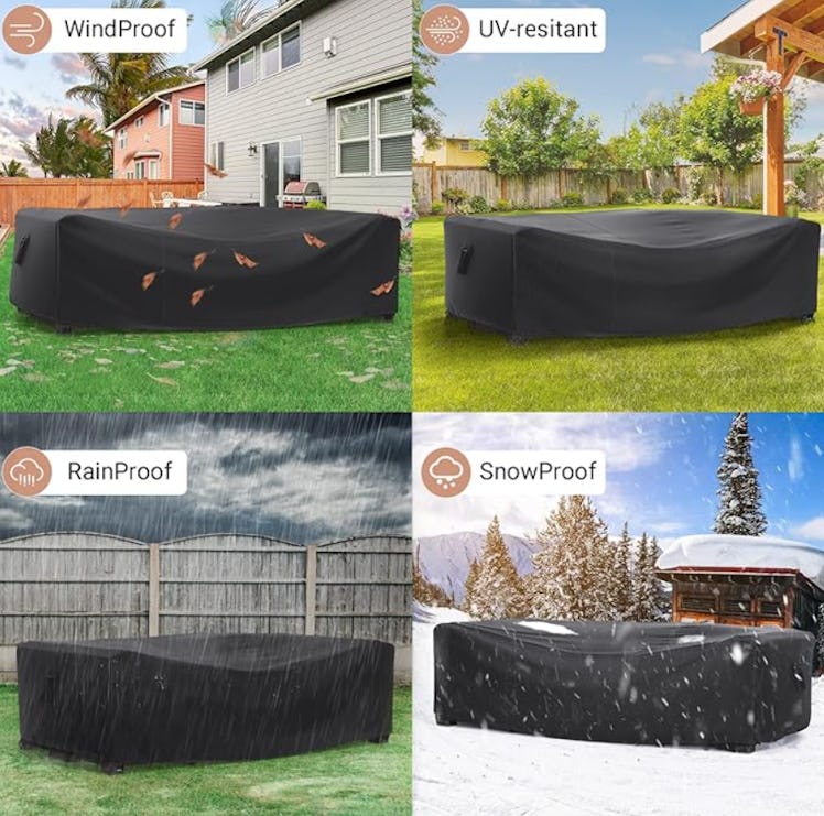 Mrrihand Universal Waterproof Patio Furniture Covers