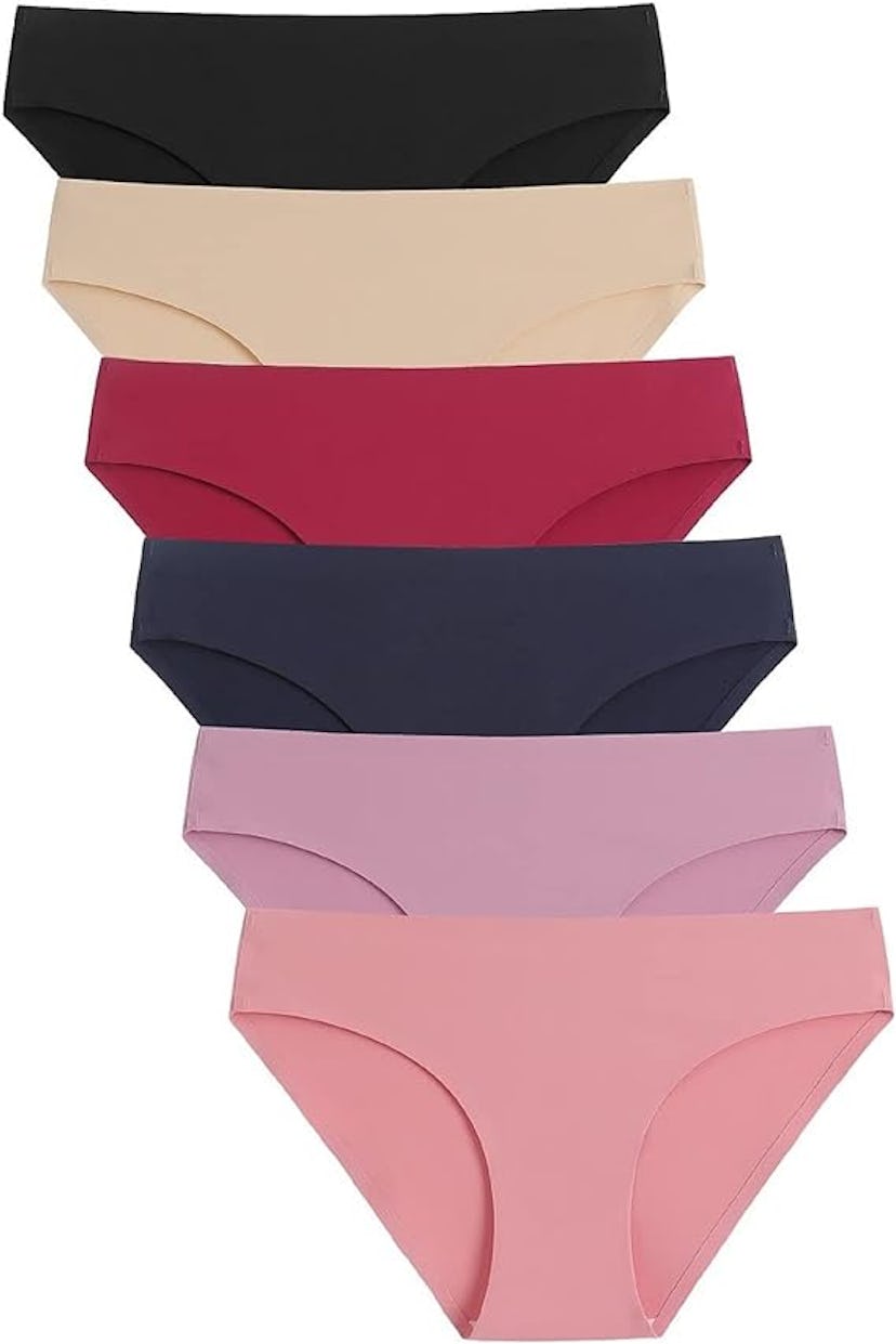 Caterlove No Show Hipster Underwear (6-Pack)