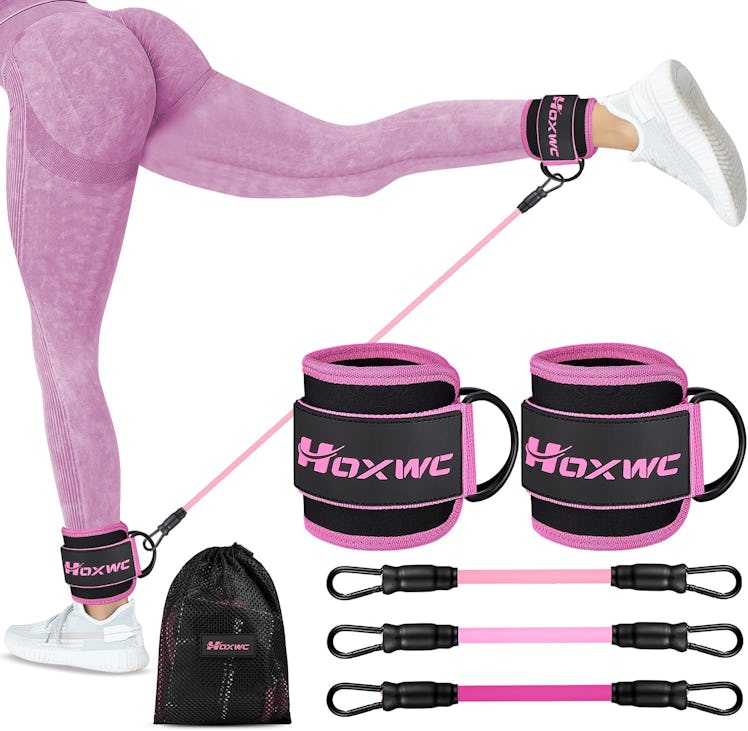 HOXWC Ankle Resistance Bands with Cuffs