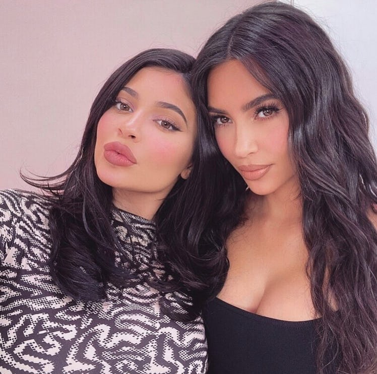 Kim Kardashian and Kylie Jenner selfie