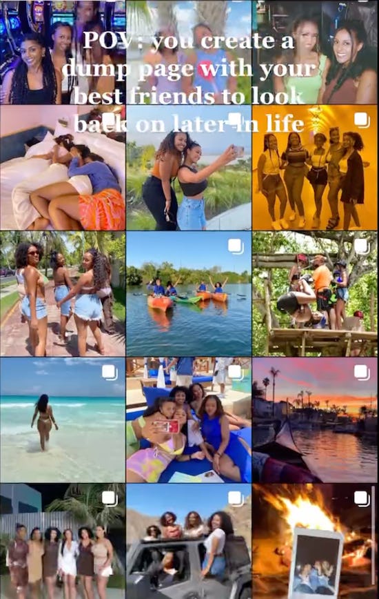 Photo dump accounts are the new Finstas.