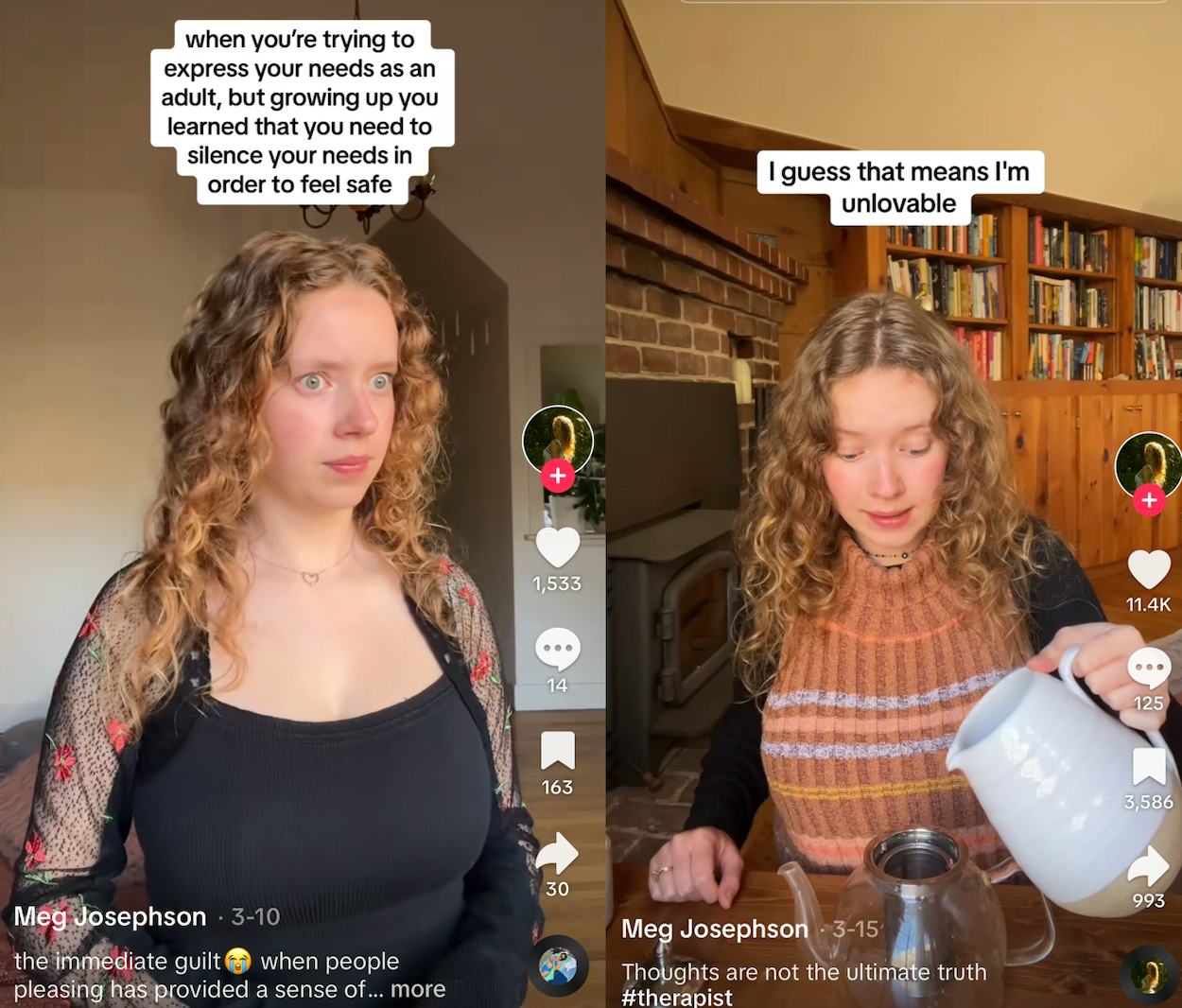 Therapist Meg Josephson used TikTok to grow her client list early in her career.