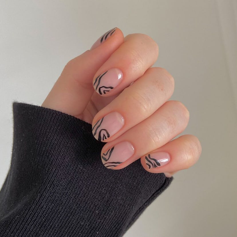Try zebra print French tips.