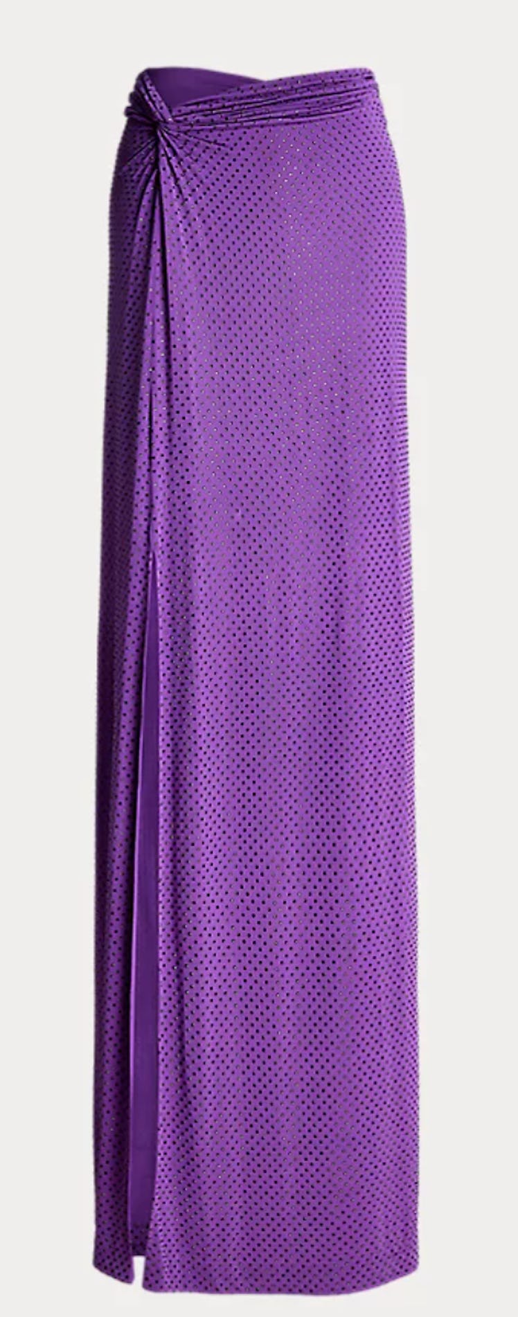purple sarong maxi skirt