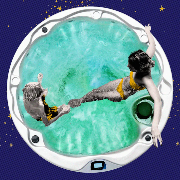 Our backyard hot tub is best place to connect with tweens and kids.