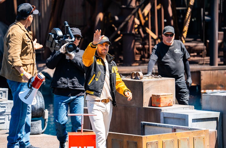 Ryan Gosling stopped by the new Universal Studios Hollywood stunt show inspired by 'Fall Guy.'