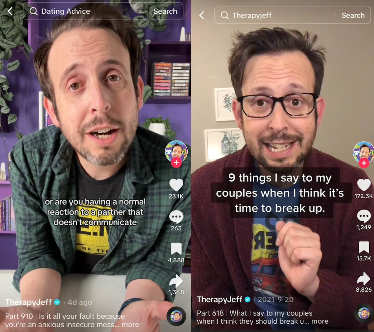 Therapist Jeff Guenther has strict rules about how he interacts with his clients on TikTok.