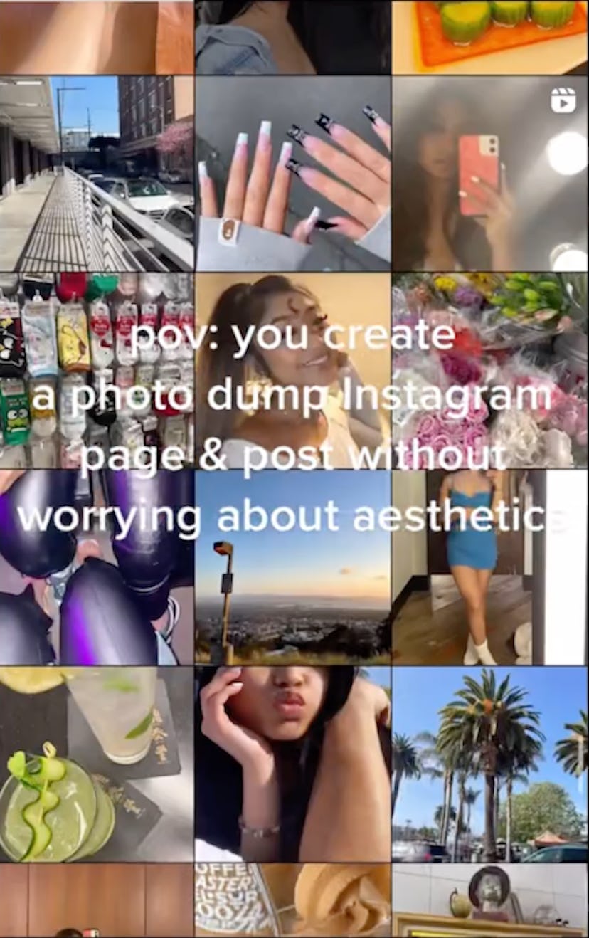 Photo dump accounts are trending on Instagram.