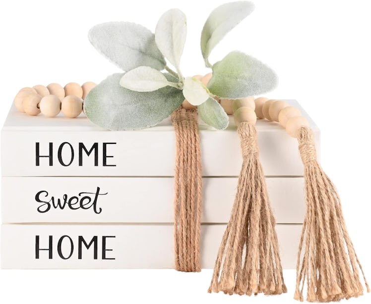 Exood Linen Covered Decorative Books