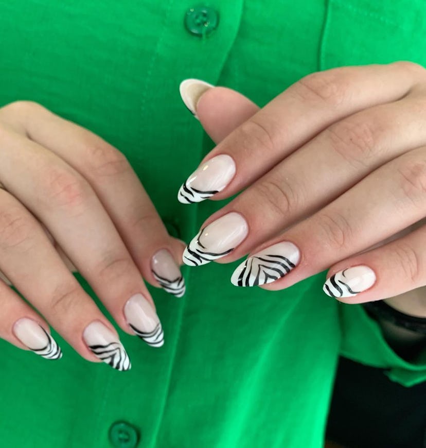 Animal print nails are trending for summer 2024.