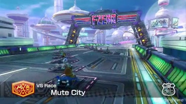 F-Zero level in Mario Kart