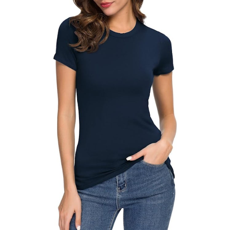 Urban Coco Fitted Crewneck Tee