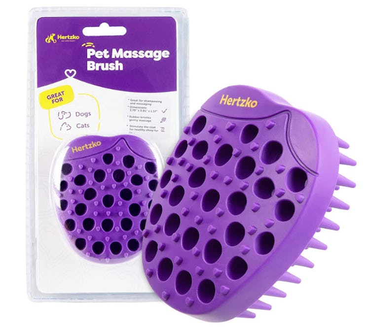 Hertzco Pet Bath & Massage Brush
