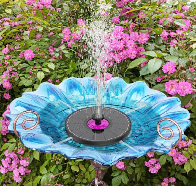 SZMP Solar Bird Bath Fountain