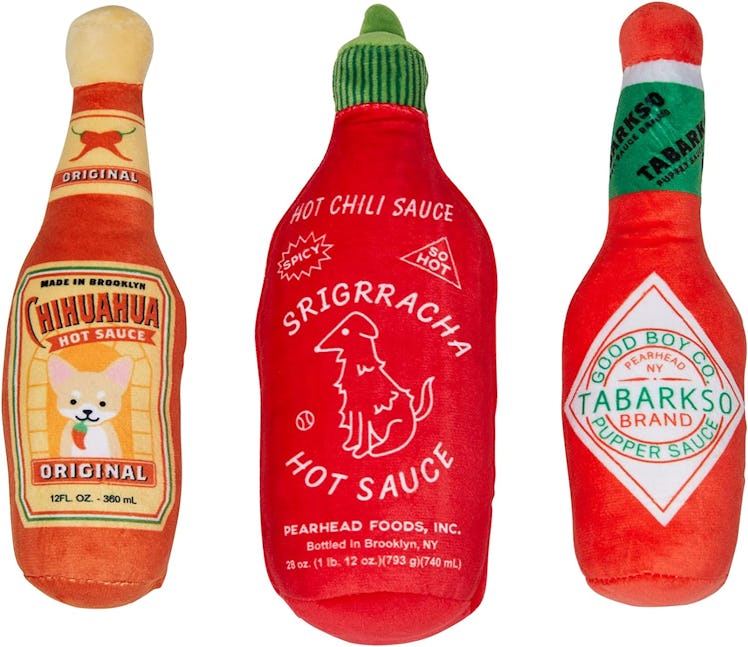 Pearhead Hot Sauce Plush Toys (Set of 3)