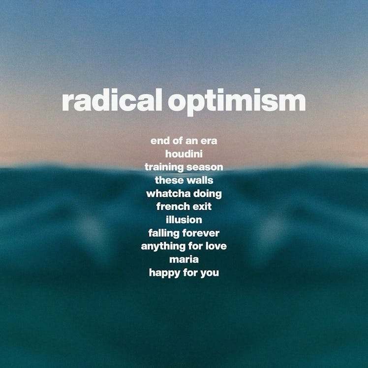 Dua Lipa 'Radical Optimism' album tracklist.