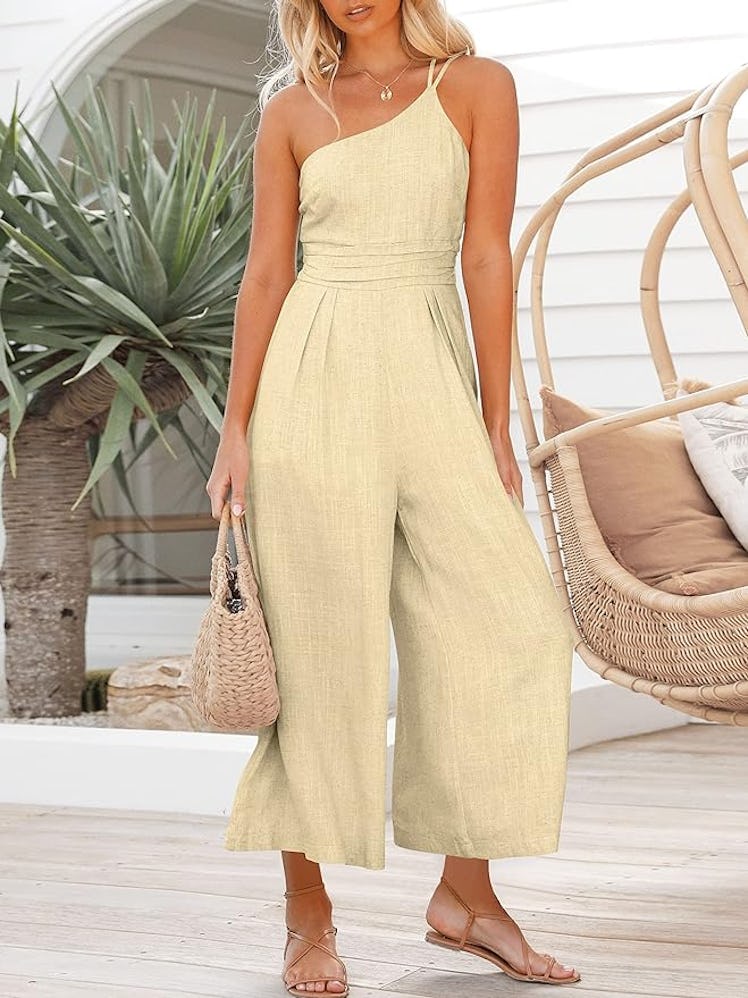 ANRABESS One Shoulder Jumpsuit
