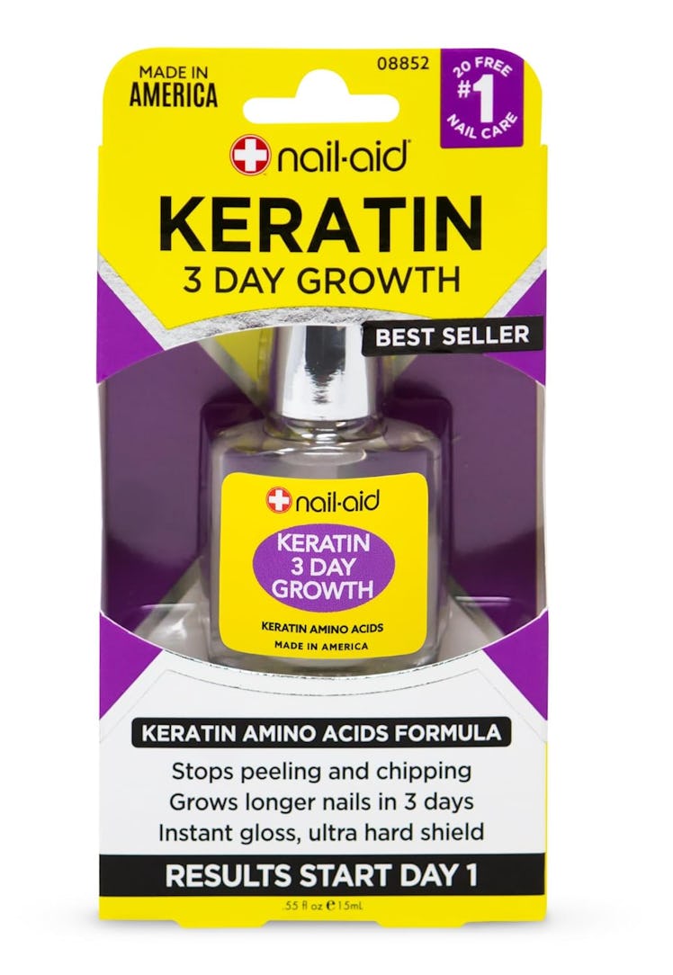 Nail-Aid Keratin 3 Day Growth Nail Treatment & Strengthener