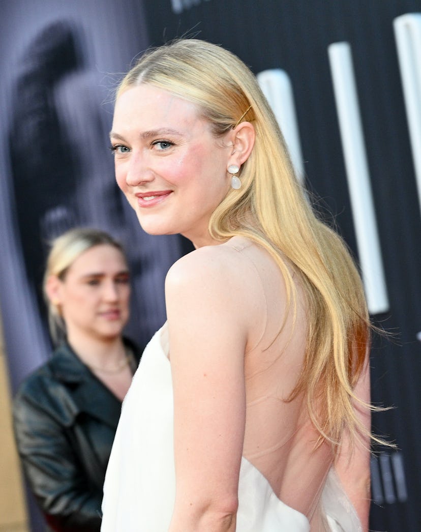 Dakota Fanning at the premiere of Netflix's "Ripley" held at The Egyptian Theatre Hollywood on April...