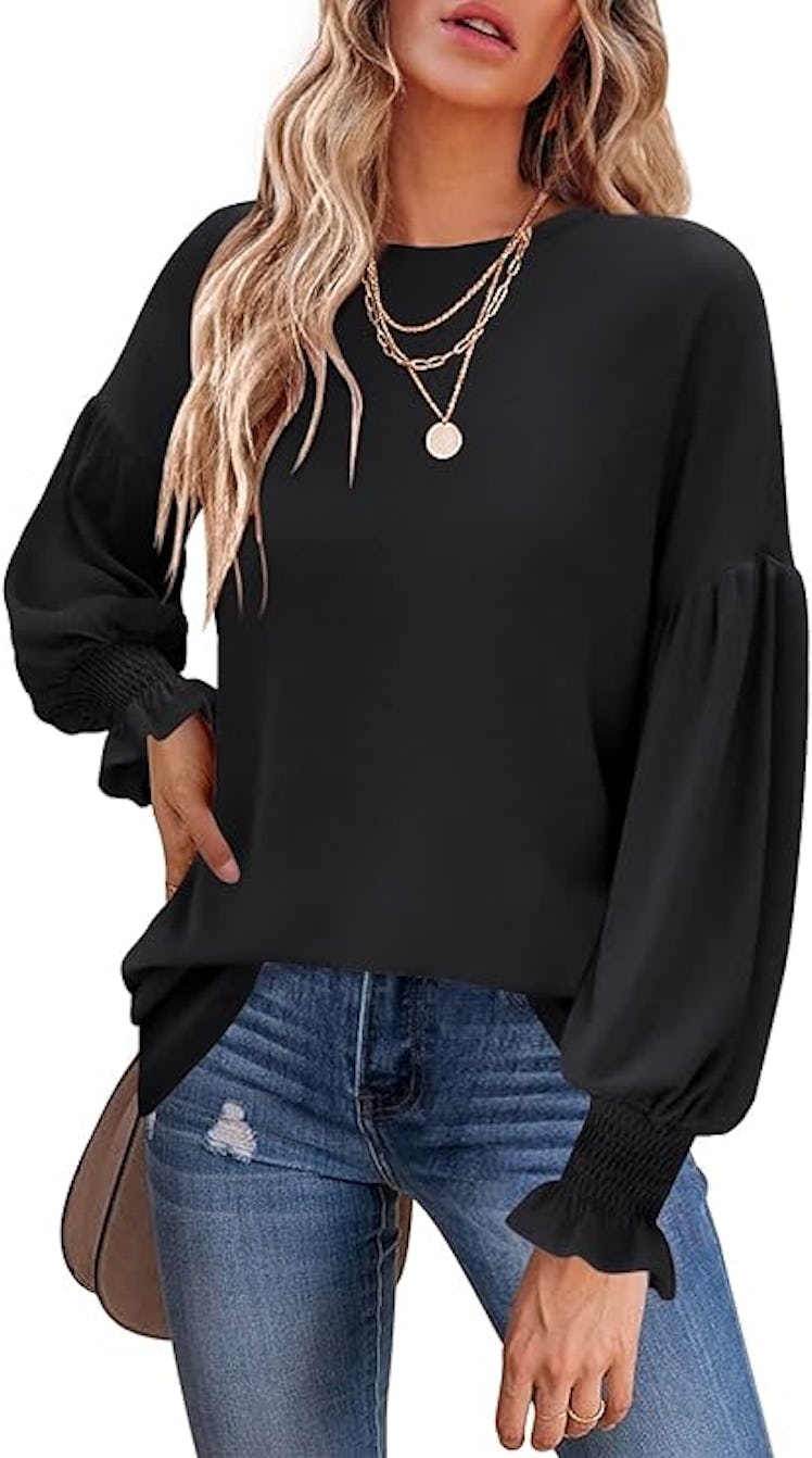 MIHOLL Lantern Sleeve Top
