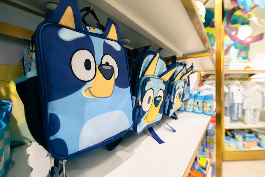Bluey Getting Backpack 'Bluey' Pop-Up Shop At FAO Schwarz Gives Kids The Chance To Meet Bluey