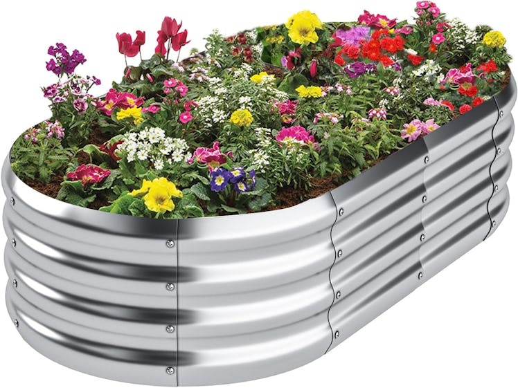 Besebay Galvanized Raised Garden Bed