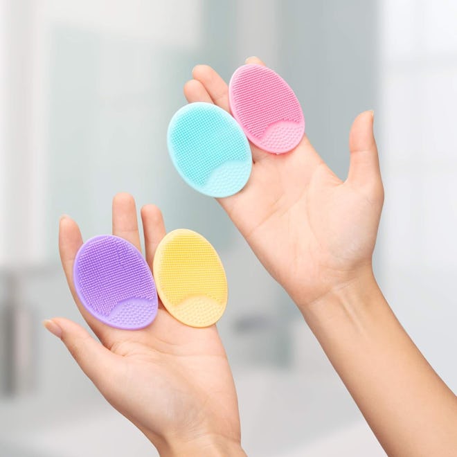 JEXCULL Soft Silicone Facial Scrubbers (4-Pack)