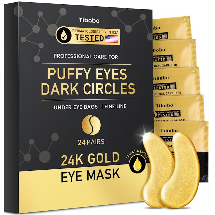 Tibobo 24K Gold Under Eye Patches (24 Pairs) 