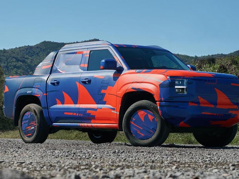 Spy shot of BYD's upcoming all-electric pickup truck