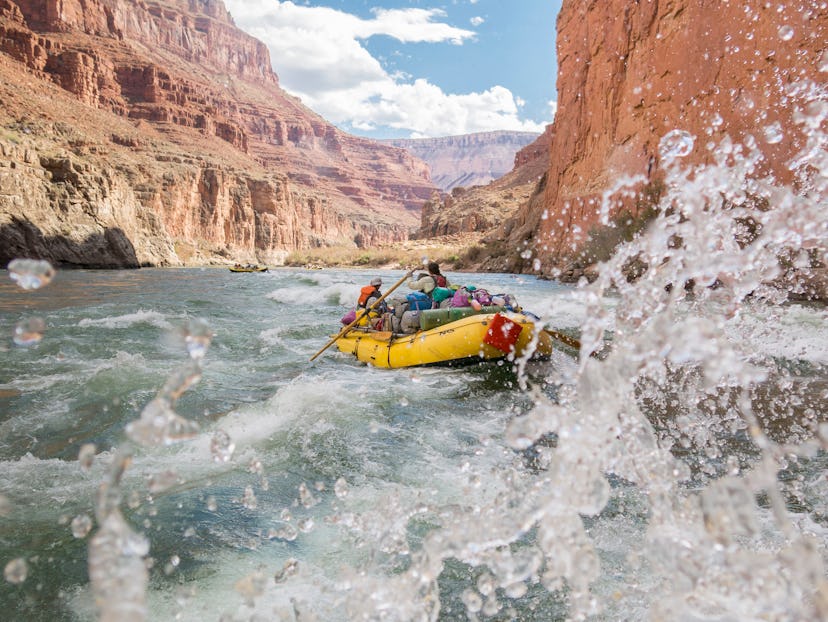 Paddle raft on Colorado River, Grand Canyon