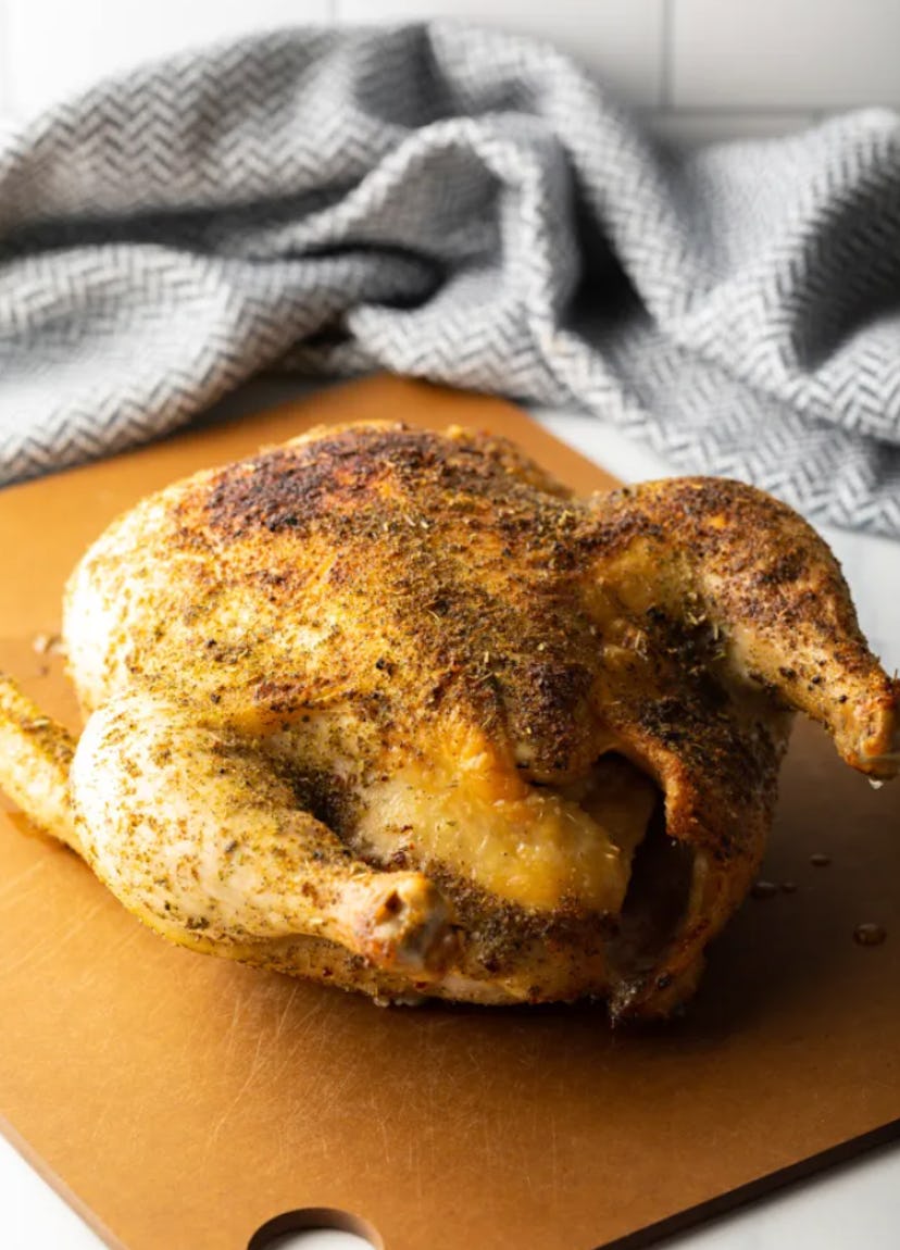 This recipe for whole air fryer chicken will please everyone.