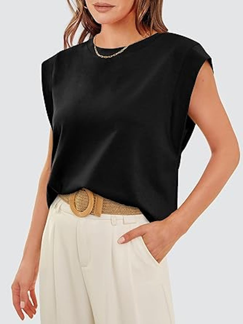 WIHOLL Cap-Sleeve Top