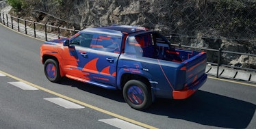 Spy shot of BYD's upcoming all-electric pickup truck