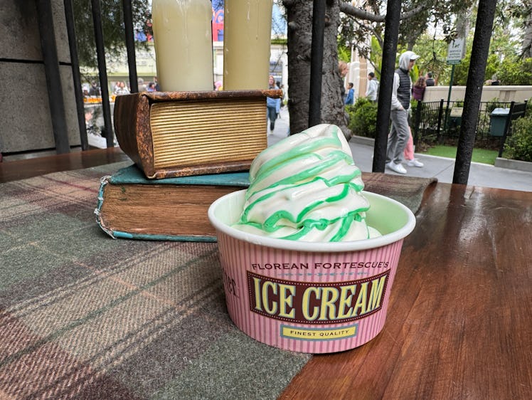 The pistachio flavor is one of the best ice creams at Universal Studios Hollywood's 'Harry Potter' l...