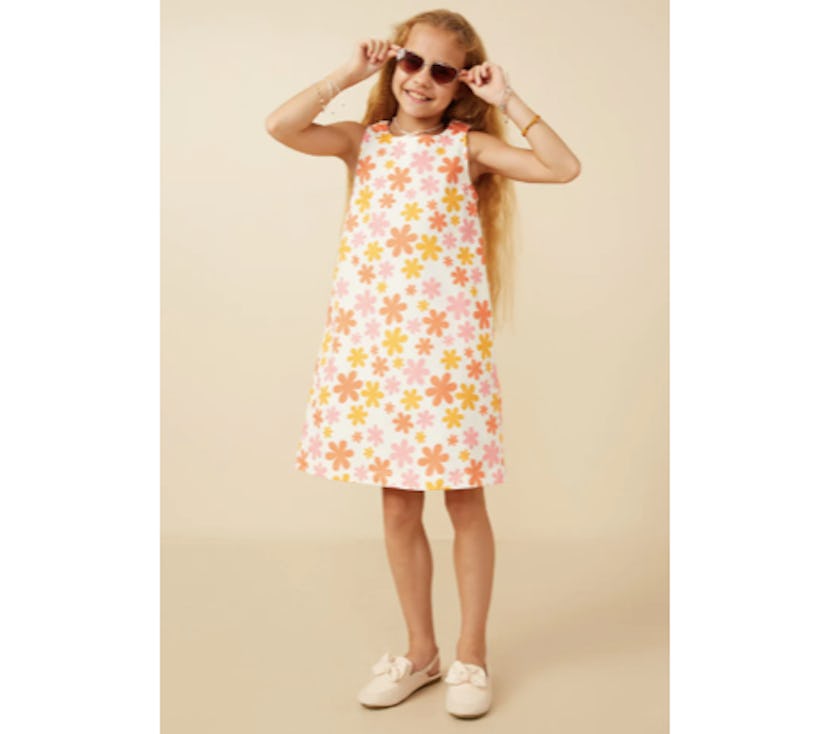 Hayden Girls Retro Floral Print Tank Dress