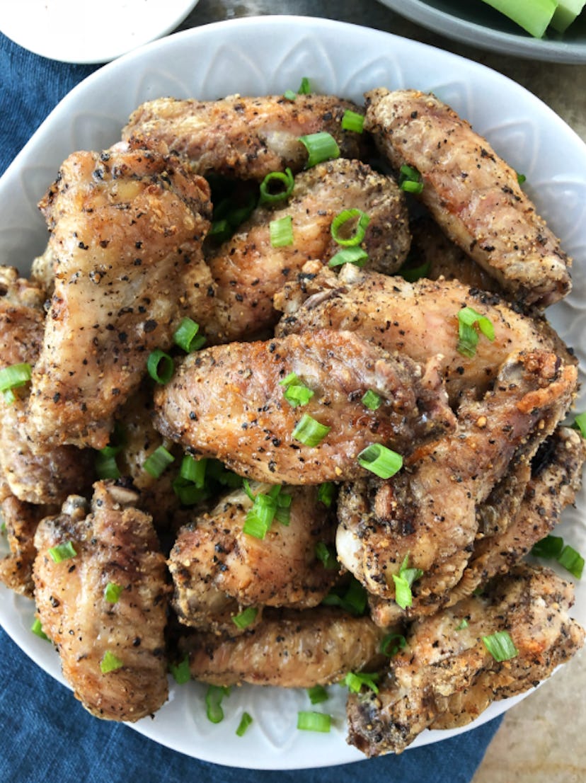 Crispy air fryer salt and pepper chicken wings is a classic air fryer chicken recipe. 