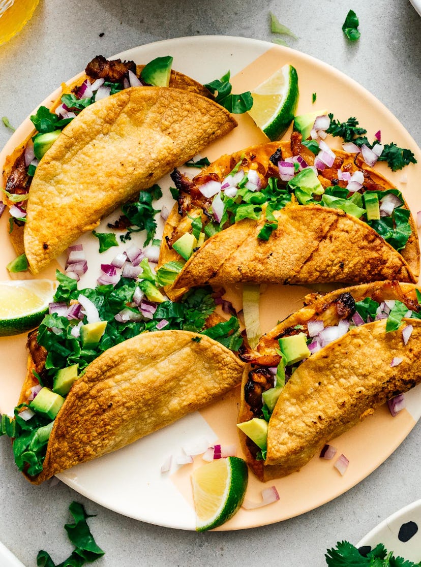 One of the tastiest air fryer chicken recipes is air fryer chicken tacos.