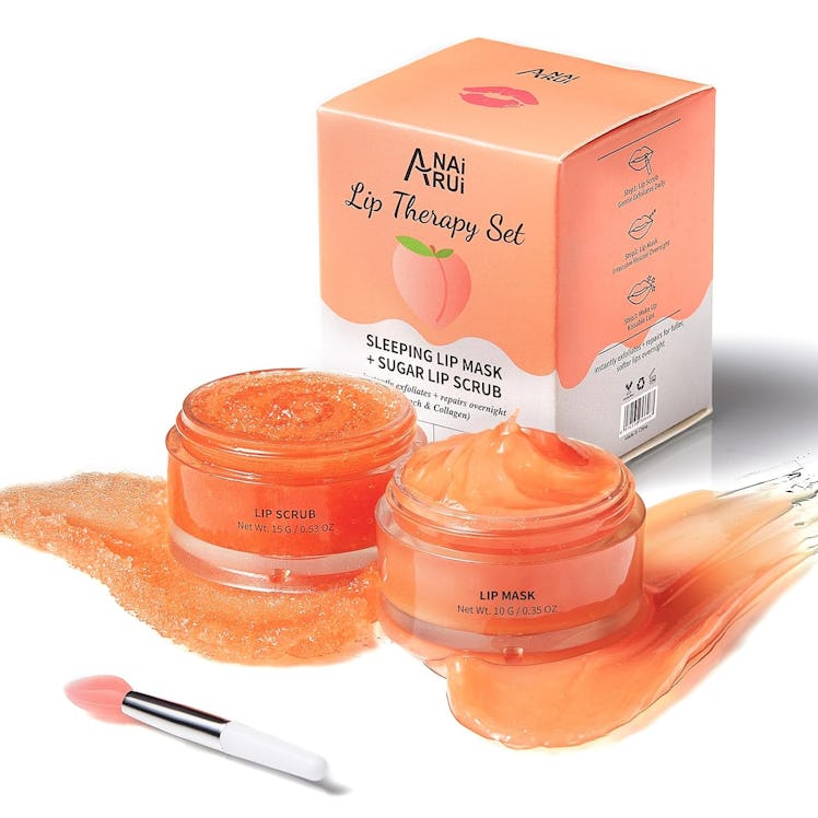 ANAiRUi Fruit Infused Lip Mask Overnight + Lip Scrubs Exfoliator