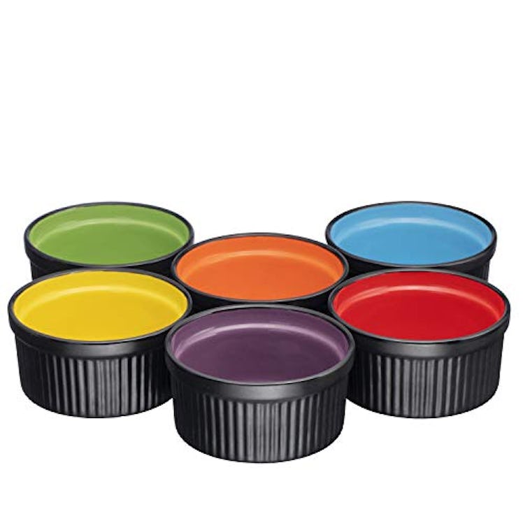 Bruntmor Multicolor Ramekins (Set Of 6)