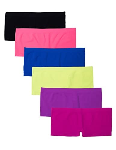 Kalon Women&rsquo;s Nylon Spandex Boyshort Panties (6-Pack)