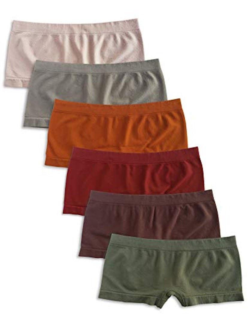 Kalon Nylon Boyshort Panties (6-Pack)