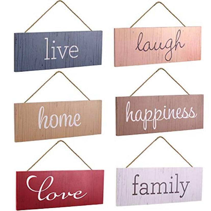 EXCELLO GLOBAL PRODUCTS Hanging Home Decor Sign